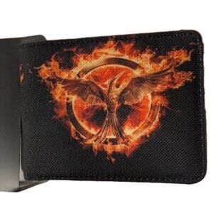 Hunger Games Mockingjay Fire Symbol Bifold Wallet PU Leather